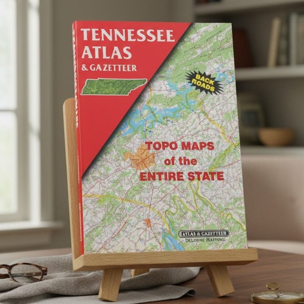 Tennessee State Atlas & Gazetteer by DeLorme Mapping Company 1992 2nd Edition